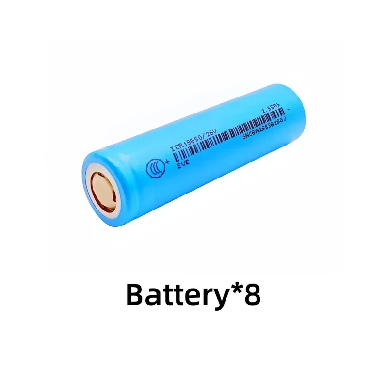 100% Original for 18650/26V 3.7V 2.55Ah Li-ion Battery used for flashlights, remote control batteries.