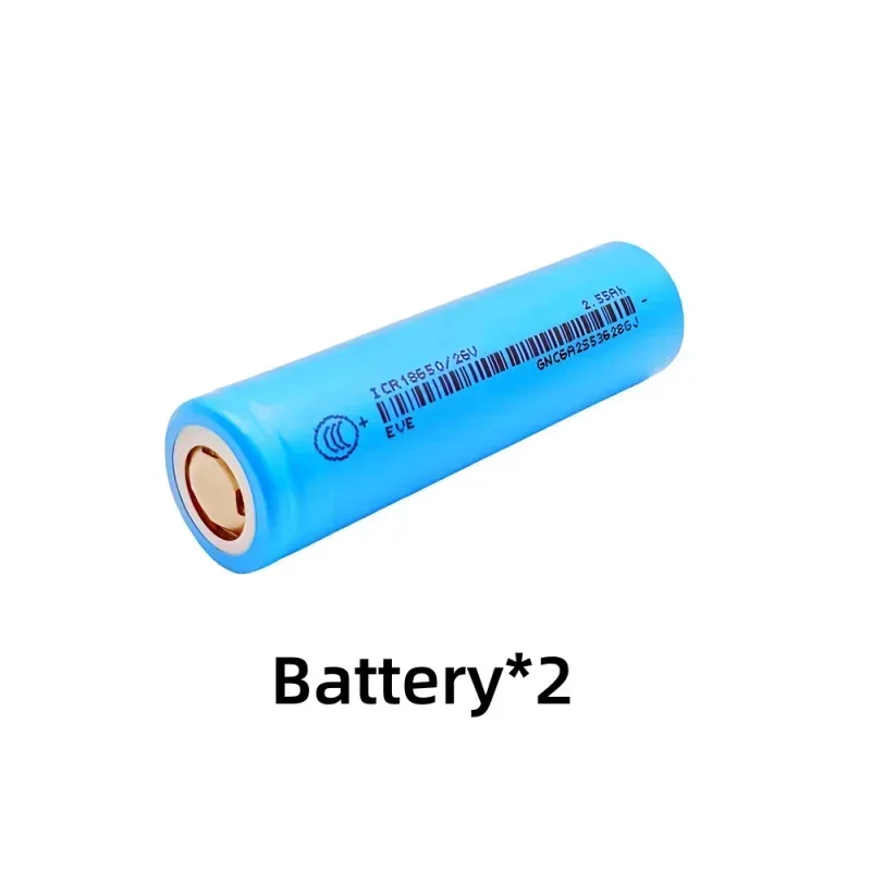 100% Original for 18650/26V 3.7V 2.55Ah Li-ion Battery used for flashlights, remote control batteries.