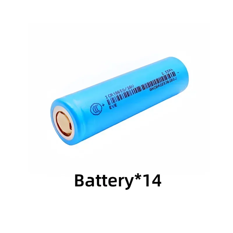 100% Original for 18650/26V 3.7V 2.55Ah Li-ion Battery used for flashlights, remote control batteries.