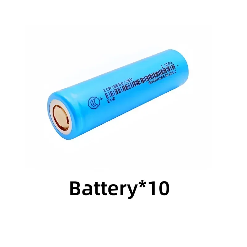100% Original for 18650/26V 3.7V 2.55Ah Li-ion Battery used for flashlights, remote control batteries.