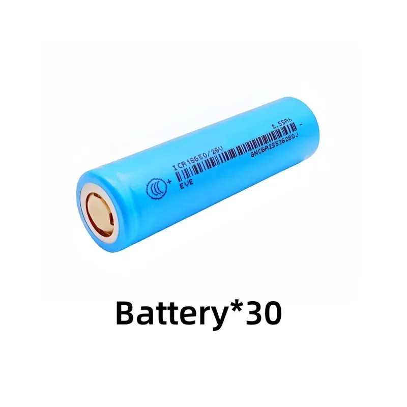 100% Original for 18650/26V 3.7V 2.55Ah Li-ion Battery used for flashlights, remote control batteries.