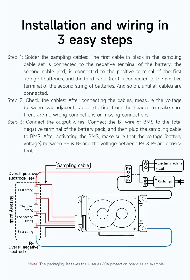 DALY BMS 3S 4S 6S 7S 10S 12S 13S 14S 15S 16S Li-ion And LiFePO4 32650 21700 18650 BMS 15A To 100A With Balance Function And NTC