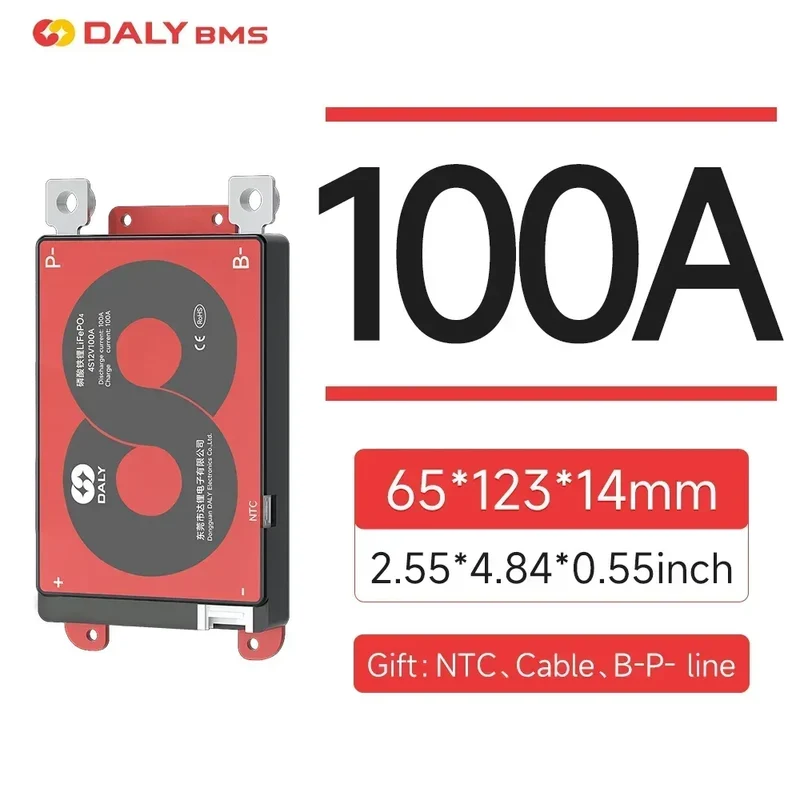 DALY BMS 3S 4S 6S 7S 10S 12S 13S 14S 15S 16S Li-ion And LiFePO4 32650 21700 18650 BMS 15A To 100A With Balance Function And NTC
