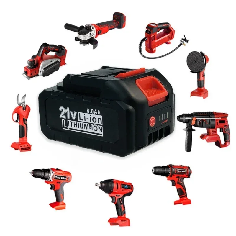 21V Lithium Battery Rechargeable 3.0/6.0/9.0Ah Batteries High-current High Discharge 21 Volt Replace Battery For Screwdriver
