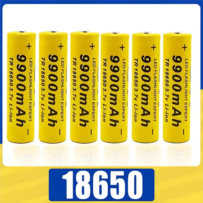 Top 18650 Li-Ion Battery 3.7V 9900mAh Rechargeable Batteries For LED Flashlight Torch Speaker Fast Charging High Quality Battery