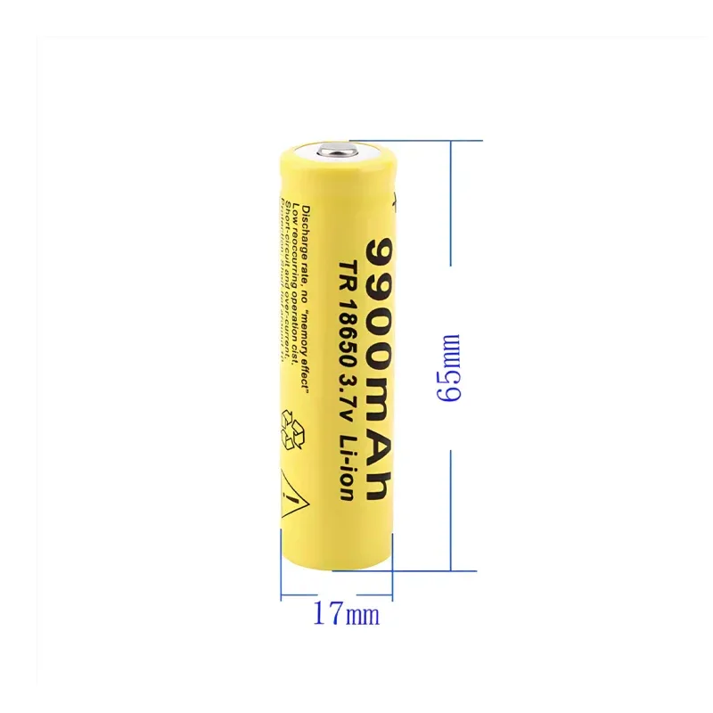 Top 18650 Li-Ion Battery 3.7V 9900mAh Rechargeable Batteries For LED Flashlight Torch Speaker Fast Charging High Quality Battery