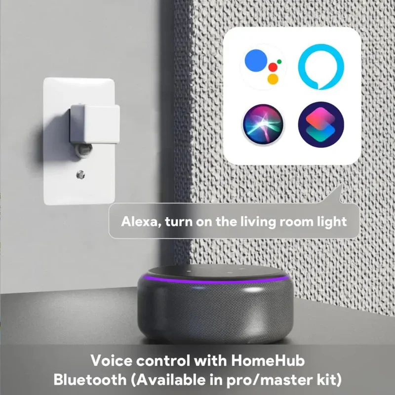 Tuya Zigbee Fingerbot Plus Smart Fingerbot Switch Button Pusher Smart Life Timer Voice Control Support Bluetooth Alexa Google
