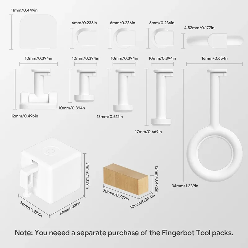 Tuya Zigbee Fingerbot Plus Smart Fingerbot Switch Button Pusher Smart Life Timer Voice Control Support Bluetooth Alexa Google