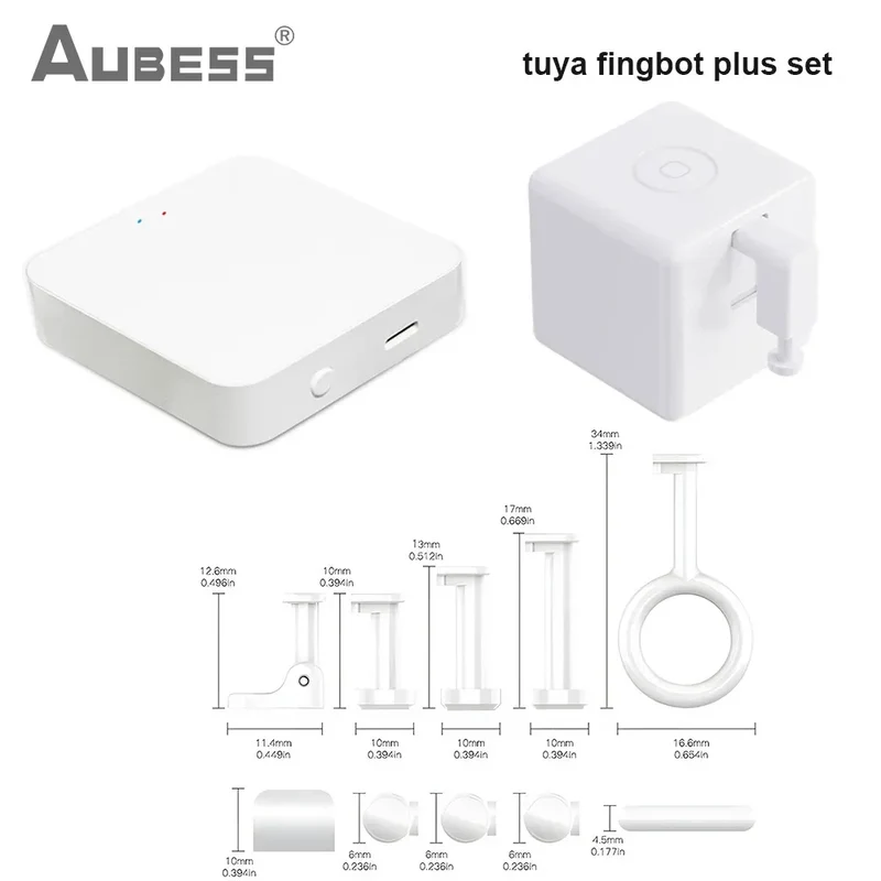 Tuya Zigbee Fingerbot Plus Smart Fingerbot Switch Button Pusher Smart Life Timer Voice Control Support Bluetooth Alexa Google