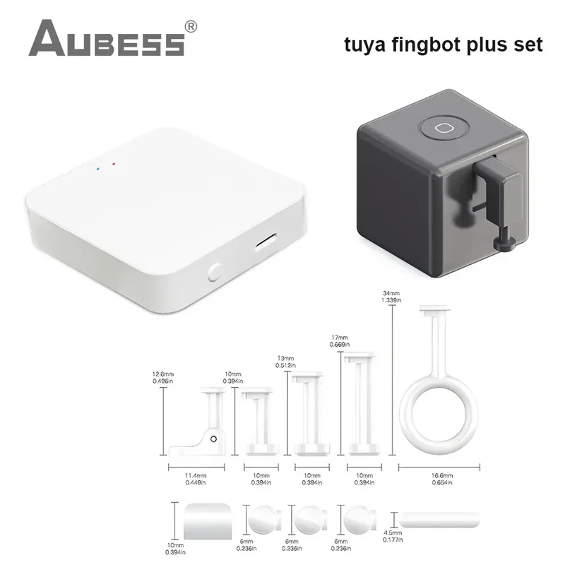Tuya Zigbee Fingerbot Plus Smart Fingerbot Switch Button Pusher Smart Life Timer Voice Control Support Bluetooth Alexa Google
