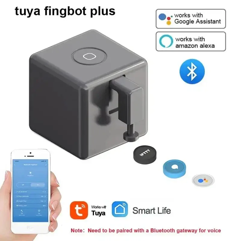 Aubess Tuya WiFi Finger Robot Switch Smart Home ZigBee Mechanical Arm Bot Button Pusher Smart Life Voice Control Alexa Google