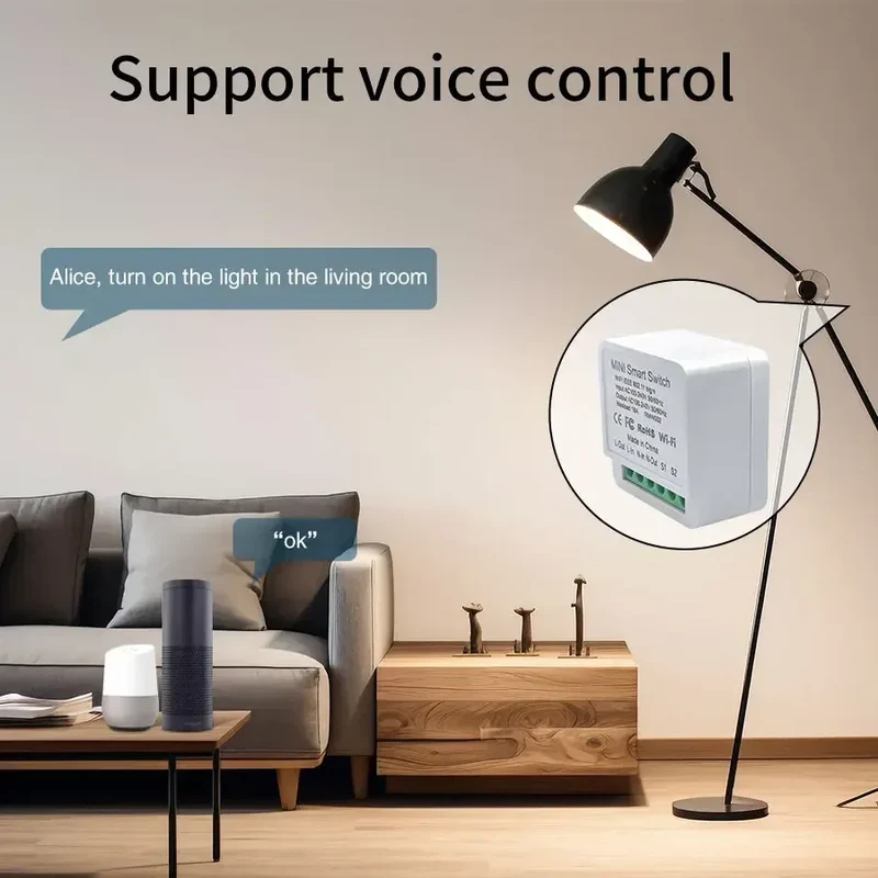 20A 16A Smart WiFi Switch DIY Automation Module 2-way Control CozyLife APP Remote Control Alexa Google Home Voice Control