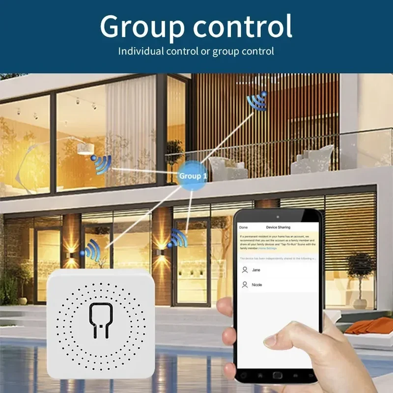 20A 16A Smart WiFi Switch DIY Automation Module 2-way Control CozyLife APP Remote Control Alexa Google Home Voice Control
