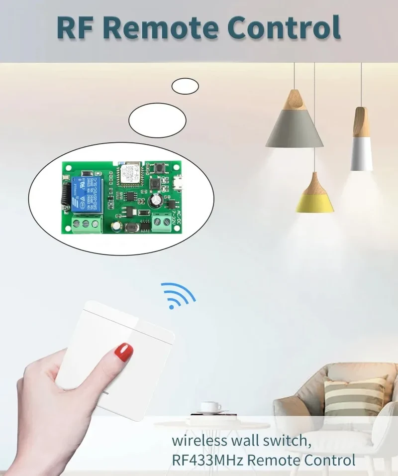 Ewelink WIFI Garage Door Opener Controller Smart Switch On Off Relay Module Gate Open Voice Control Alexa Google Home
