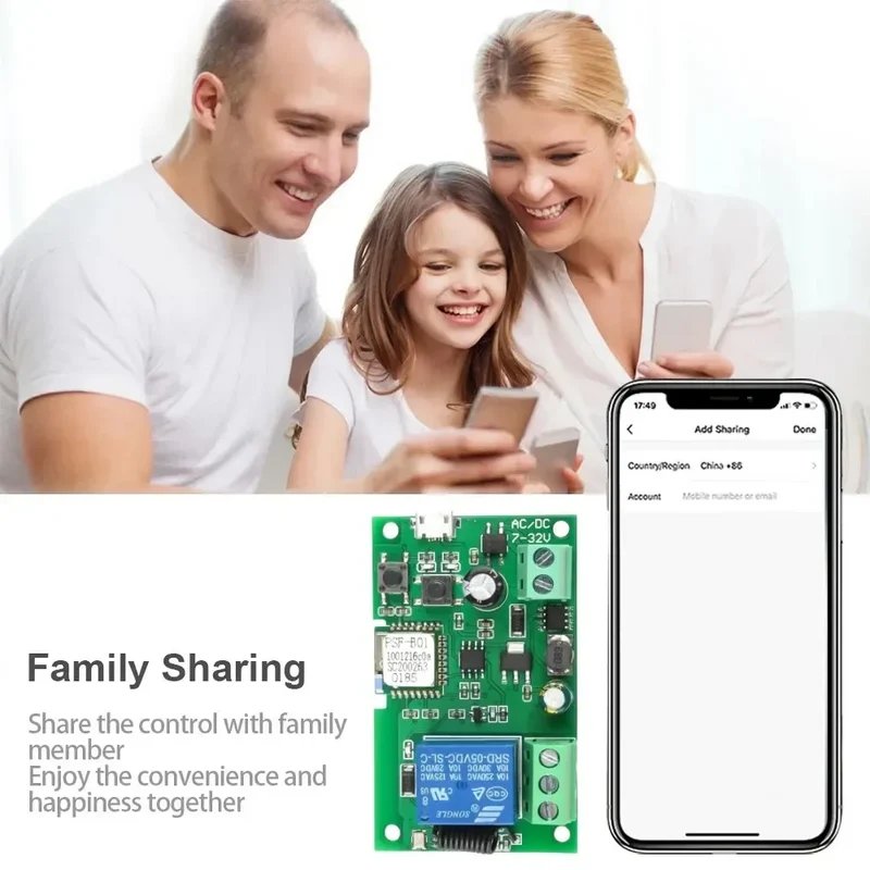 Ewelink WIFI Garage Door Opener Controller Smart Switch On Off Relay Module Gate Open Voice Control Alexa Google Home