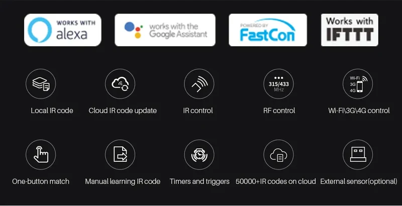 Broadlink RM4 Pro Universele Intelligente Afstandsbediening Smart Home Wifi +IR+ Rf Schakelaar Works met Alexa