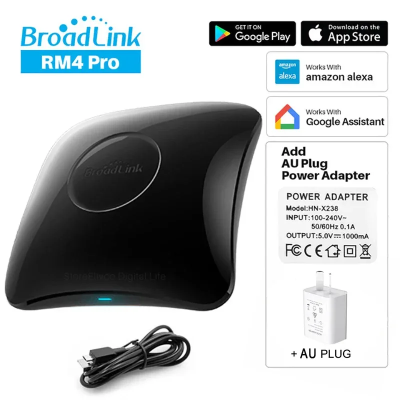 Broadlink RM4 Pro Universele Intelligente Afstandsbediening Smart Home Wifi +IR+ Rf Schakelaar Works met Alexa