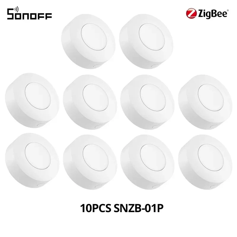 SONOFF SNZB-01P SNZB 01P Sonoff Wireless Switch Zigbee Scene Switch Two Way Control Act As Doorbell Emergency Button Via Google