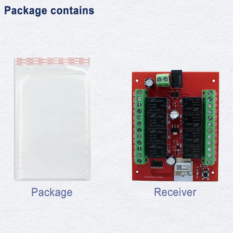 8CH Tuya Wifi Switch Module DC 12V 24V 8 Channels Wireless Relay Module APP Remote Control DIY Smart Home Automation