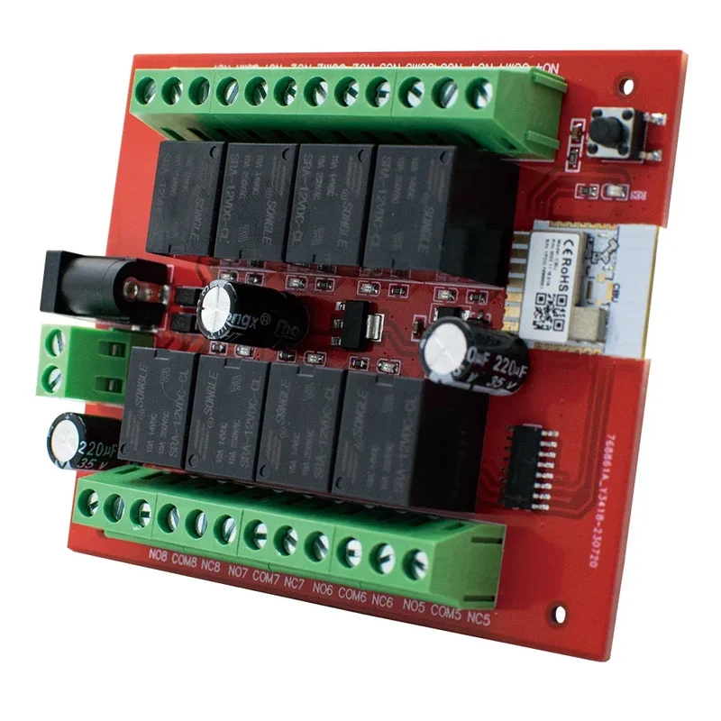 8CH Tuya Wifi Switch Module DC 12V 24V 8 Channels Wireless Relay Module APP Remote Control DIY Smart Home Automation