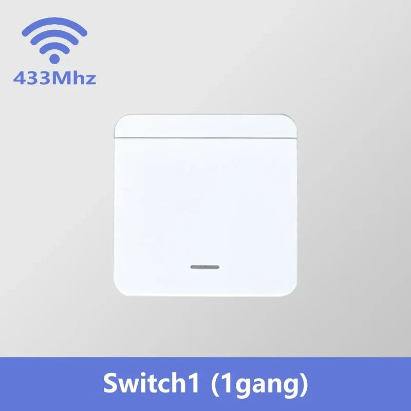 Tuya WIFI Switch 433MHz Smart Home Automation Relay Module 1/2/3 Gang Wireless Wall Switch Home Control Works with Alexa Google