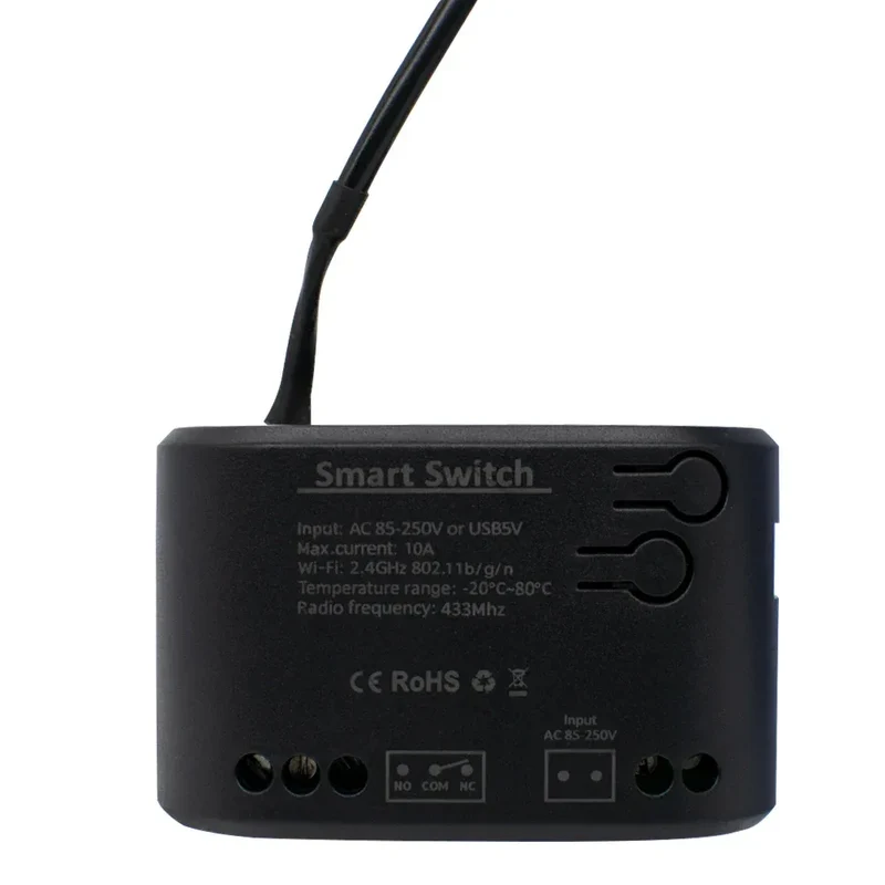 Dry Contact WIFI Tuya Smart Temperature Switch Controller Thermostat Sensor Passive Relay RF Receiver Work for Alexa Google Home