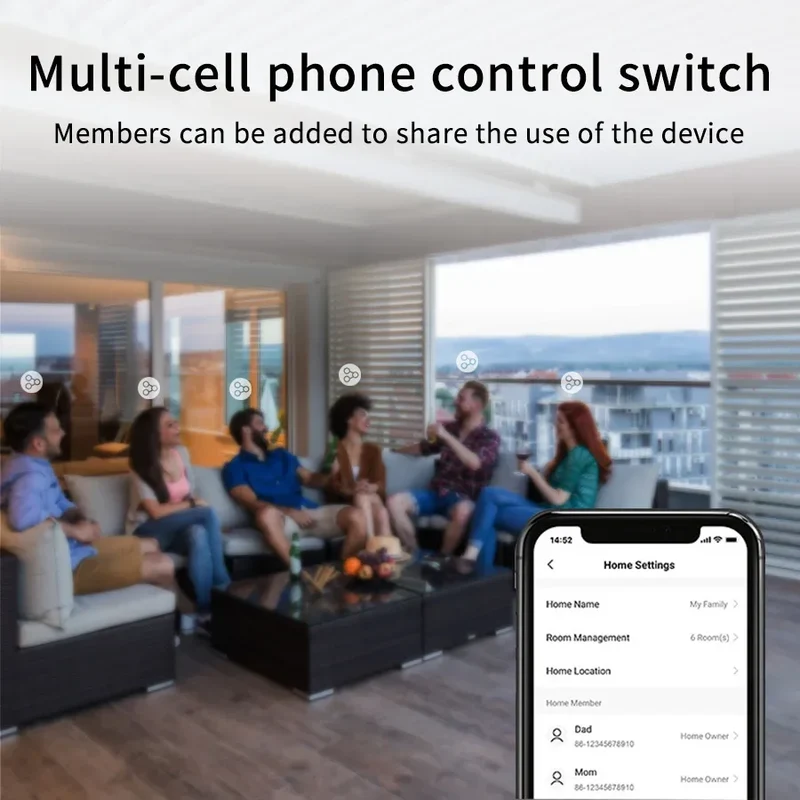 Tuya App US WiFi Smart Wall Switch 1/2/3/4 Gang No Neutral Wire Touch Sensor LED Light Switches Smart Home Alexa Google Home