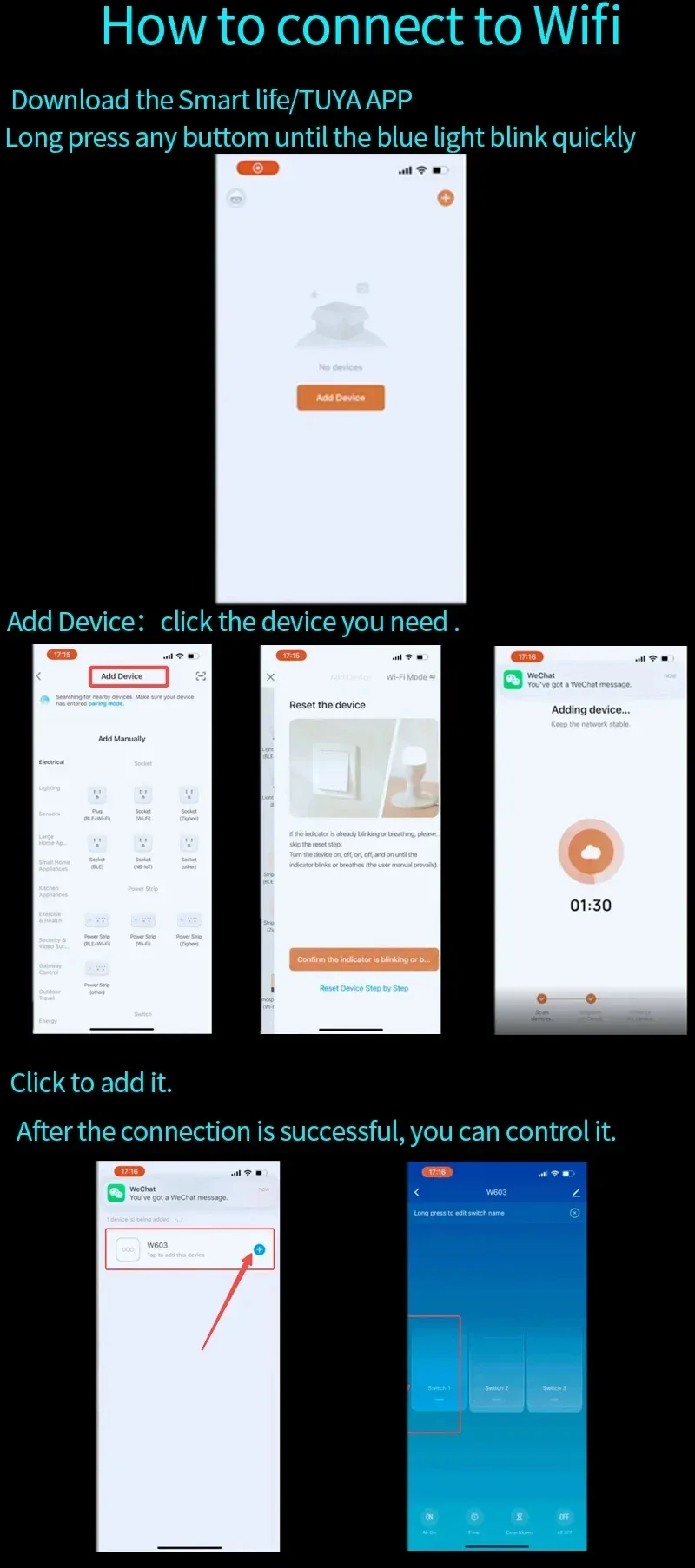 Tuya App US WiFi Smart Wall Switch 1/2/3/4 Gang No Neutral Wire Touch Sensor LED Light Switches Smart Home Alexa Google Home
