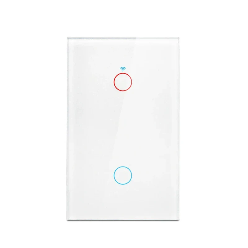 Tuya App US WiFi Smart Wall Switch 1/2/3/4 Gang No Neutral Wire Touch Sensor LED Light Switches Smart Home Alexa Google Home