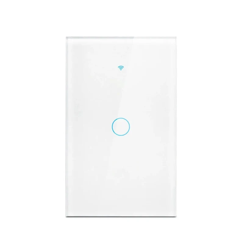 Tuya App US WiFi Smart Wall Switch 1/2/3/4 Gang No Neutral Wire Touch Sensor LED Light Switches Smart Home Alexa Google Home