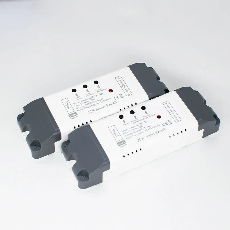 Two Relay Zigbee Tuya Switch 12V 24V 220V 230V 2CH Receier Module Dry Contact NO NC COM Inching Timer Rele for Light Motor Alexa