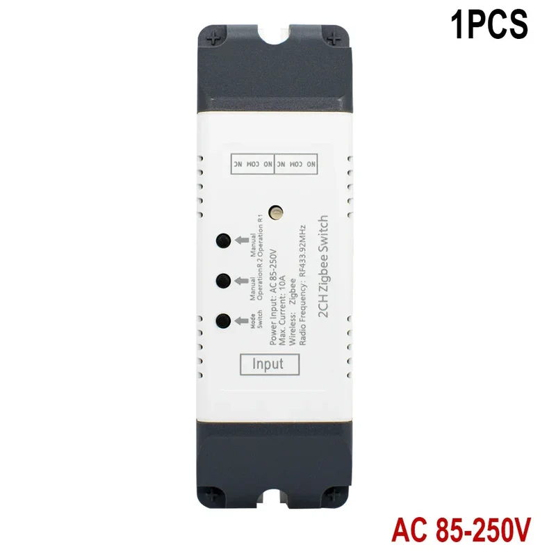 Two Relay Zigbee Tuya Switch 12V 24V 220V 230V 2CH Receier Module Dry Contact NO NC COM Inching Timer Rele for Light Motor Alexa