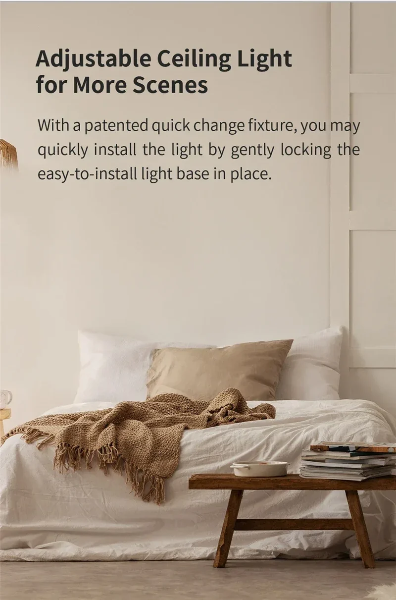 Global Version Yeelight Smart Ceiling Light RGB Wifi 18W/21W Dimmable 2700-6500K Ultra Slim Smart Voice Control Work with Mihome