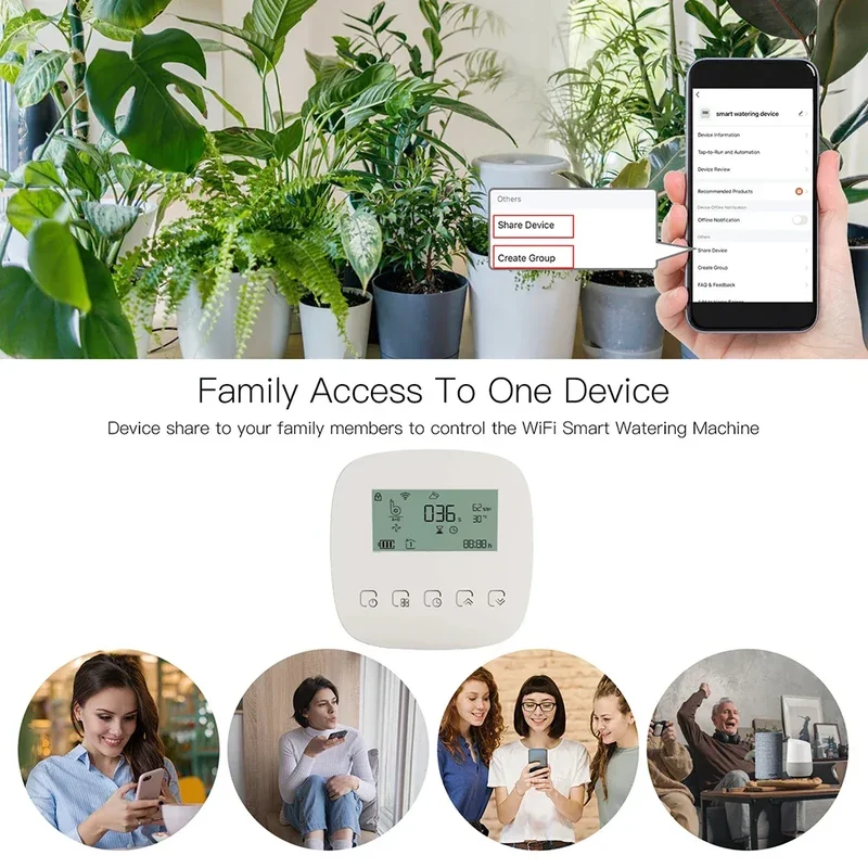 WiFi Tuya Smart Watering Machine Automatic Micro-drip Irrigation System Plants Controller System Irrigation Tool Alexa Google