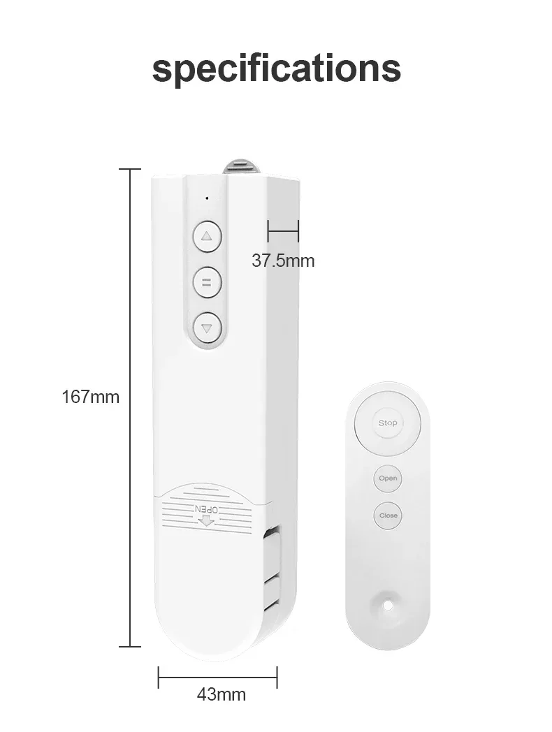 Tuya Smart Blind Motor USB Wifi Automatic Electric Roller Shutter Shadows App Control Lifting Curtain Opening Closing Driver