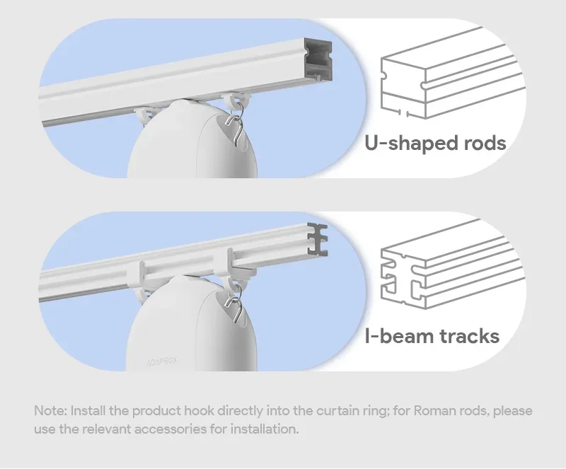 Tuya Zigbee/Bluetooth Track Curtain Robot Tuya Smart Rail Curtain Robot Smart Curtain Pusher Robot Support Siri Alexa Voice