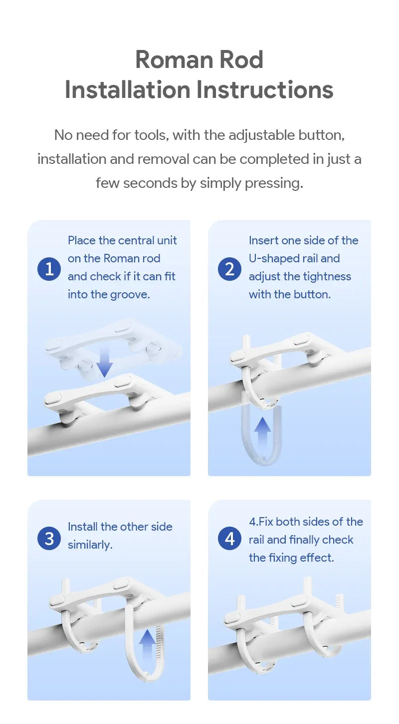 Tuya Zigbee/Bluetooth Track Curtain Robot Tuya Smart Rail Curtain Robot Smart Curtain Pusher Robot Support Siri Alexa Voice