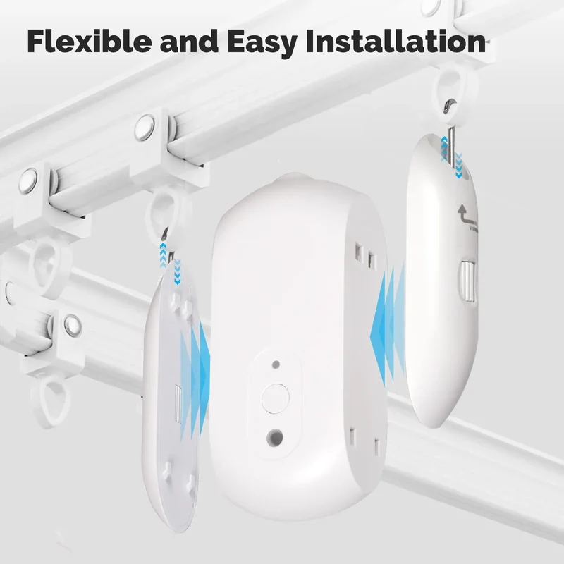 Tuya Zigbee/Bluetooth Track Curtain Robot Tuya Smart Rail Curtain Robot Smart Curtain Pusher Robot Support Siri Alexa Voice