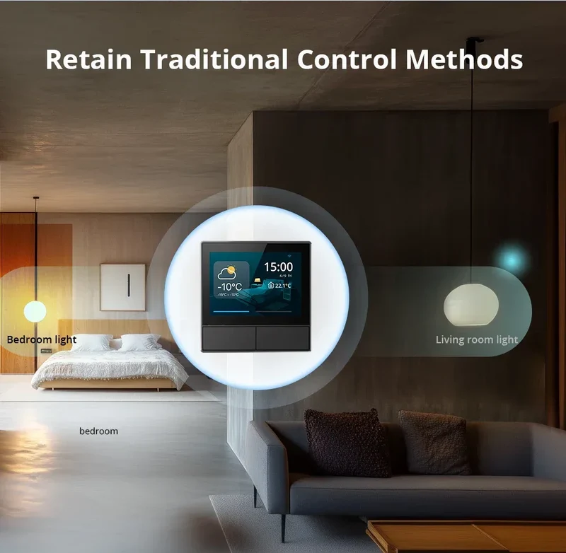 SONOFF NSPanel Smart Scene Wall Switch EU/US Integrated HMI Panel Home Automation Thermostat Smart HomeWorks with Alexa Alice
