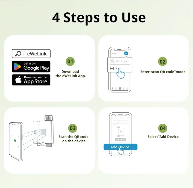 SONOFF SWV SONOFF Water Valve SWV-BSP Faucet Smart Irrigation Controller Systerm Timer App Voice Control Via Alexa Google