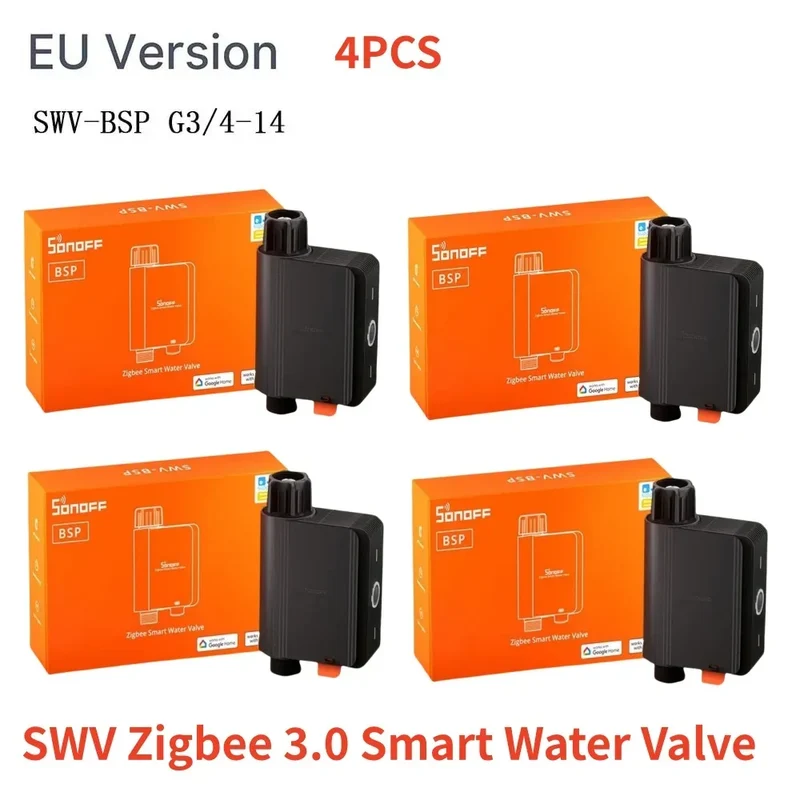 SONOFF SWV SONOFF Water Valve SWV-BSP Faucet Smart Irrigation Controller Systerm Timer App Voice Control Via Alexa Google