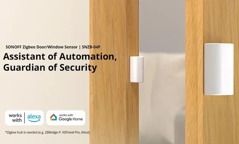 SONOFF SNZB-04P Sonoff Zigbee Door Sensor SNZB 04P Local Smart Scene Linkage Tamper Alert Home Security Work with Alexa Google
