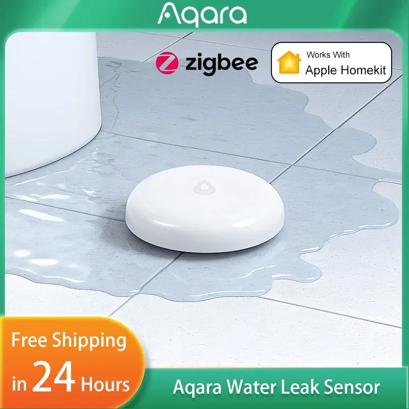 Aqara Water Leak Sensor ZigBee Water Immersing Detector Alarm Security Soaking Sensor Home Assistant for Xiaomi Mi Home Homekit