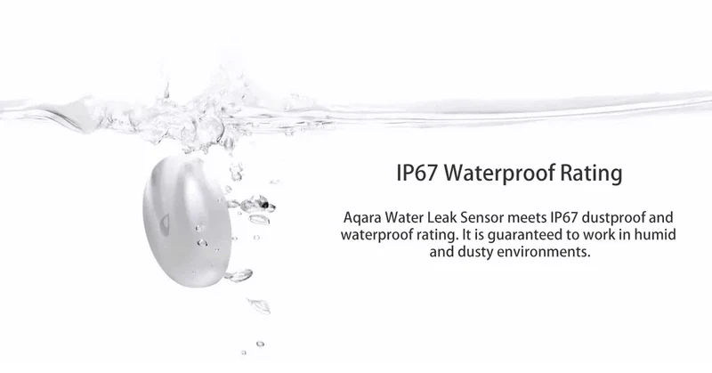 Aqara Water Leak Sensor ZigBee Water Immersing Detector Alarm Security Soaking Sensor Home Assistant for Xiaomi Mi Home Homekit