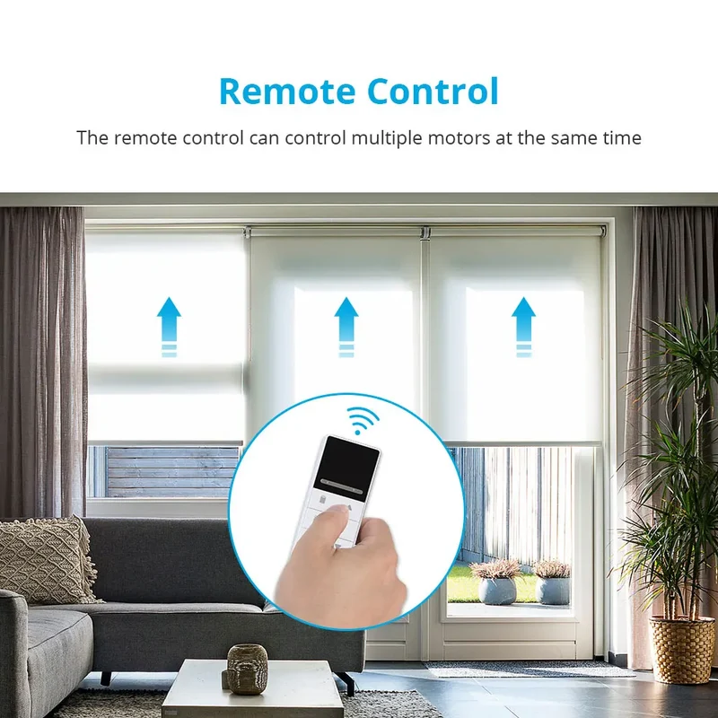 Zemismart WiFi Electric Roller Blind Motor Automatic enginer for 37mm 38mm Tube Work with Tuya Alexa Google Home Voice