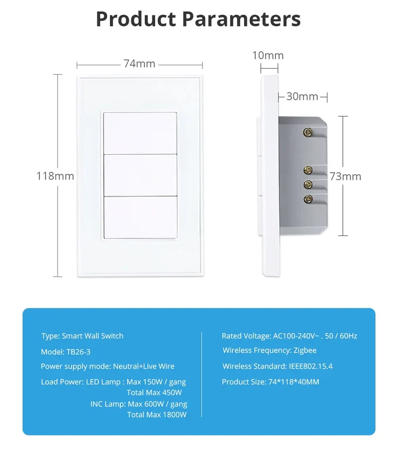 Zemismart Zigbee Interrupter 1 2 3 4 6 Gangs Light Switch Brazilian Wall switches Work with Tuya Smart Life Alexa Google Home
