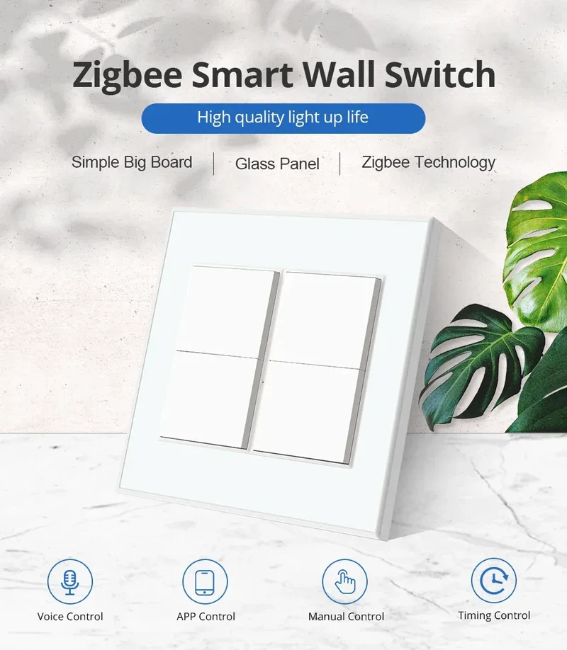 Zemismart Zigbee Interrupter 1 2 3 4 6 Gangs Light Switch Brazilian Wall switches Work with Tuya Smart Life Alexa Google Home