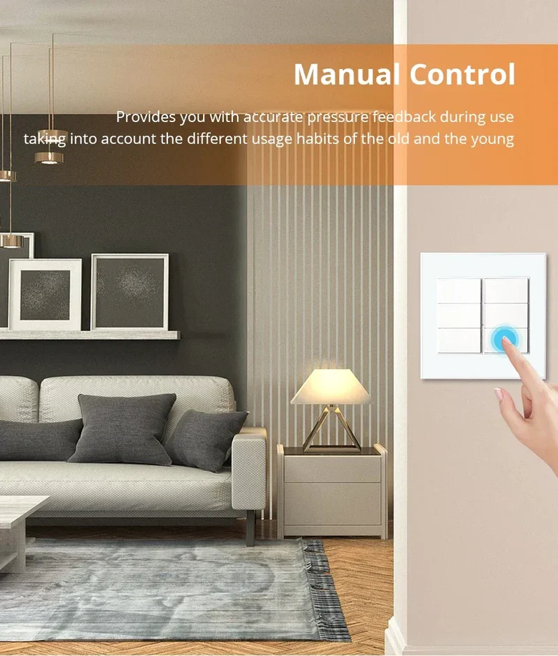 Zemismart Zigbee Interrupter 1 2 3 4 6 Gangs Light Switch Brazilian Wall switches Work with Tuya Smart Life Alexa Google Home