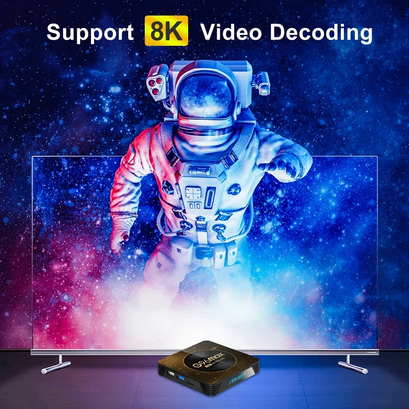 Android 13 8K Ultra HD Smart TV Box Wifi6 Fast Stable Transmission Media Player 4GB64GB Large Memory Netflix Youtube ATV MAXA13