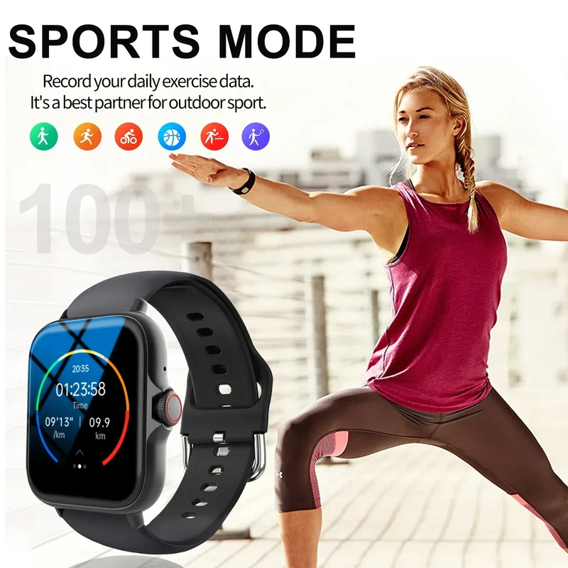 Smart watch, wireless calling /dial, Various APP Reminders,Suitable for men and women, sports watches,for iPhone/Andriod